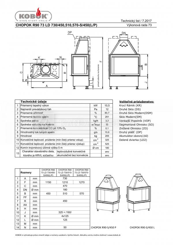 Kobok Chopok R 90 S/450 L/P 730/440 500 560 kandalloshop