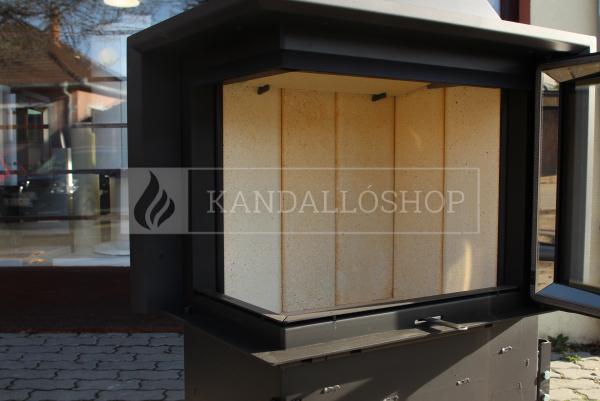 Kobok Chopok R 90 S/450 L/P 670/450 510 570 modern, minőségi, masszív sarki kandallóbetét kandalloshop