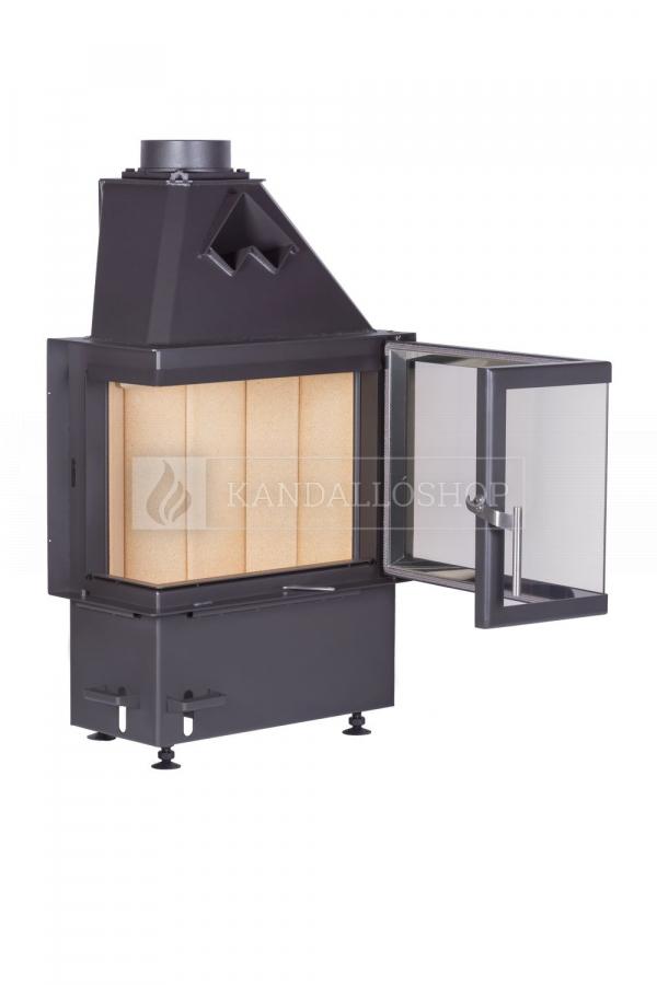 Kobok Chopok R 90 S/330 L/P 670/450 510 570 modern, minőségi, masszív sarki kandallóbetét kandalloshop