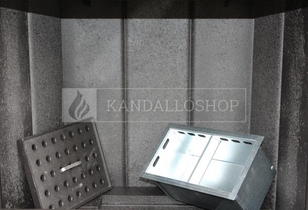Kobok Chopok L 73 LD 730/510, RP2, SM, VŠ-lak čierny, KRO-CH-C 3S sík üvegű kandallóbetét kandalloshop