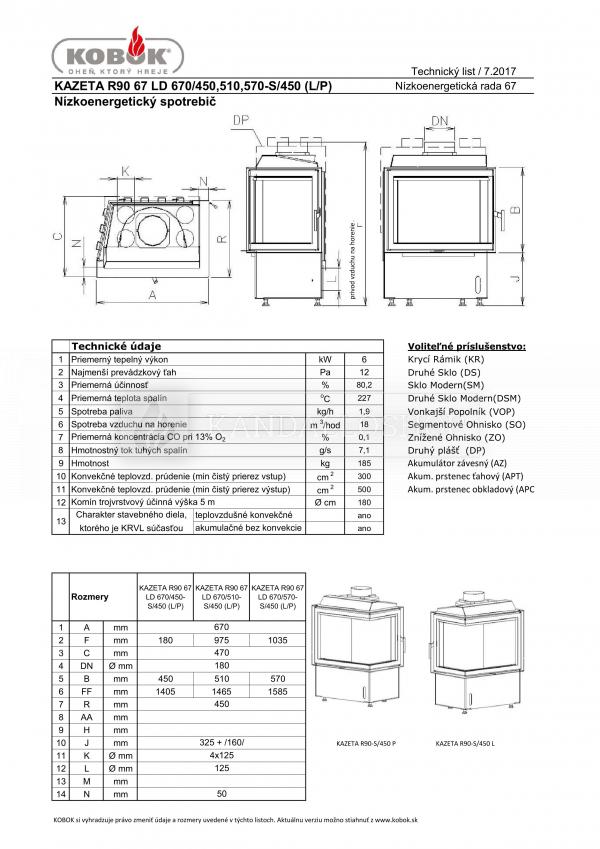 Kobok Kazeta R90-S/450 670/440 500 560 minőségi, modern kandallóbetét alacsony energiaigényű házba kandalloshop