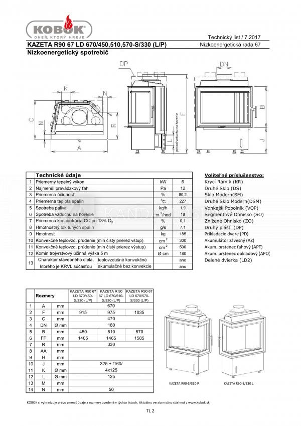 Kobok Kazeta R90-S/330 670/440 500 560 minőségi, modern kandallóbetét alacsony energiaigényű házba kandalloshop