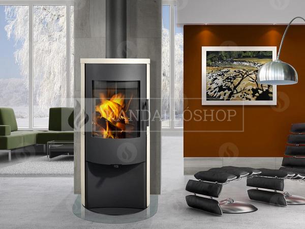 Romotop ALPERA E01 minőségi, acél kályha kerámia borítással kandalloshop