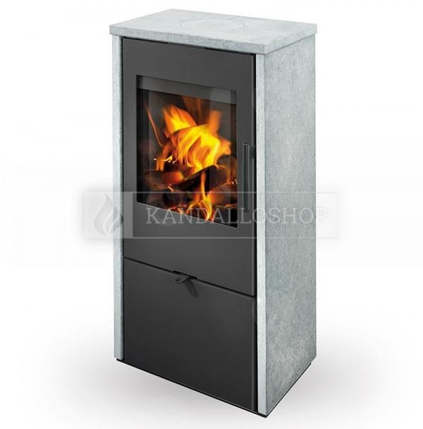 Romotop ALPERA F02 minőségi, acél kályha zsírkő borítással kandalloshop