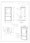 Romotop EVORA 02 modern, minőségi, acél kályha zsírkő borítással kandalloshop