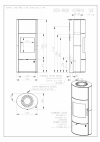 Romotop EVORA 01 AKUM hőtárolós, kerámia, lemez modern, minőségi, acél kályha kandalloshop