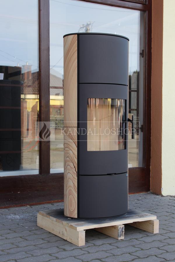 Romotop EVORA 04 AKUM hőtárolós, homokkő, lemez modern, minőségi, acél kályha kandalloshop