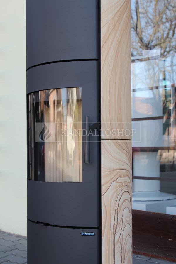 Romotop EVORA 04 AKUM hőtárolós, homokkő, lemez modern, minőségi, acél kályha kandalloshop