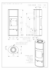 Romotop EVORA 03 AKUM hőtárolós, lemez, modern, minőségi, acél kályha kandalloshop