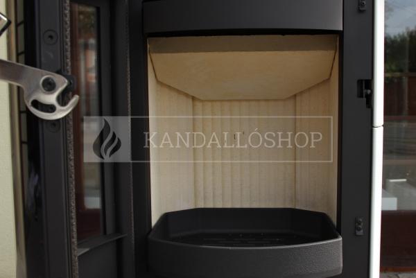 Romotop LAREDO 01 AKUM hőtárolós, kerámia, lemez modern, minőségi, acél kályha kandalloshop