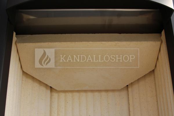 Romotop LAREDO 01 AKUM hőtárolós, kerámia, lemez modern, minőségi, acél kályha kandalloshop