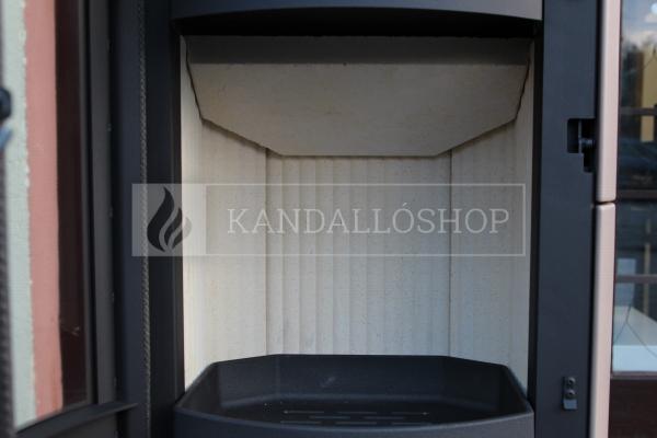 Romotop LAREDO 01 AKUM hőtárolós, kerámia, lemez modern, minőségi, acél kályha kandalloshop