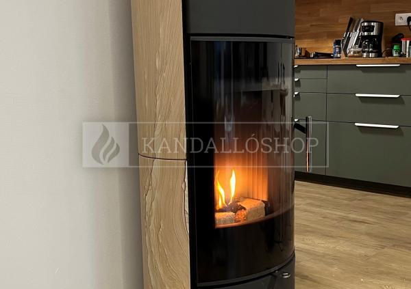 Romotop LAREDO 04 AKUM hőtárolós, homokkő, lemez modern, minőségi, acél kályha kandalloshop