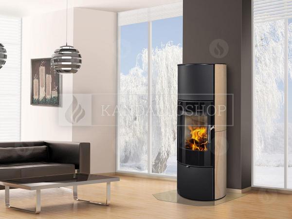 Romotop LAREDO 04 AKUM hőtárolós, homokkő, lemez modern, minőségi, acél kályha kandalloshop