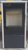 Romotop LAREDO F 01 acél kályha kerámia borítással, elefántcsont kandalloshop