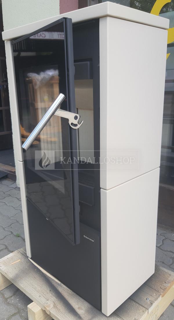 Romotop LAREDO F 01 acél kályha kerámia borítással, elefántcsont kandalloshop