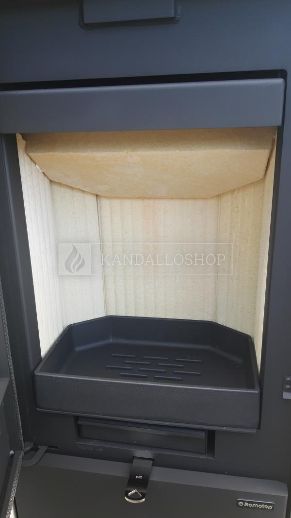 Romotop LAREDO F 01 acél kályha kerámia borítással, elefántcsont kandalloshop