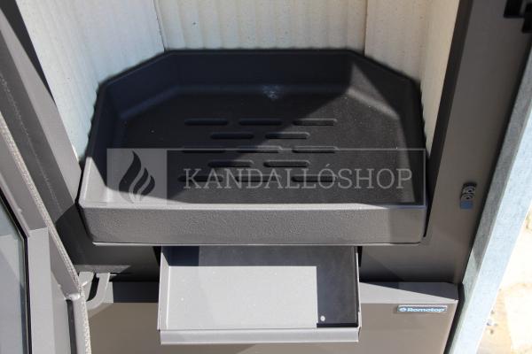 Romotop LAREDO F 02  zsírkő, lemez, modern, minőségi, acél kályha kandalloshop