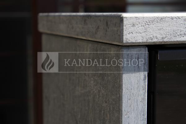 Romotop LAREDO F 02  zsírkő, lemez, modern, minőségi, acél kályha kandalloshop