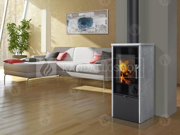 Romotop LAREDO F 01  zsírkő, lemez, modern, minőségi, acél kályha kandalloshop