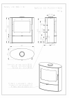 Romotop Navia 03 lemez, modern, minőségi, acél, kandallókályha széles üveggel kandalloshop