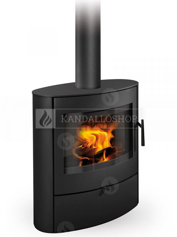 Romotop Navia 03 lemez, modern, minőségi, acél, kandallókályha széles üveggel kandalloshop