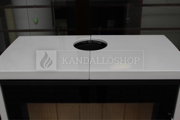 Romotop Riano N02 kerámia, lemez, modern, minőségi, acél, kandallókályha széles üveggel kandalloshop