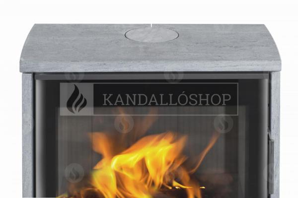 Romotop Riano N03 zsírkő, lemez, modern, minőségi, acél, kandallókályha széles üveggel kandalloshop