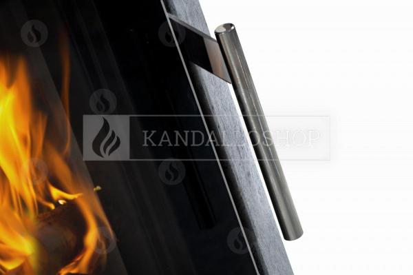 Romotop Riano N03 zsírkő, lemez, modern, minőségi, acél, kandallókályha széles üveggel kandalloshop