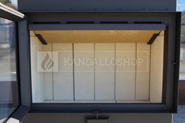 Romotop Heat 2g 80.50.01 minőségi acél, légfűtéses, egyenes kandallóbetét kandalloshop