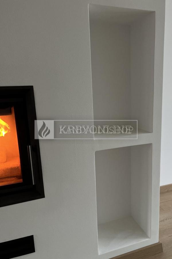 Romotop Heat R/L 2g S 60.44.33.13 minőségi acél, légfűtéses, sarki kandallóbetét kandalloshop