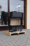 Romotop Heat R/L 2g S 60.44.33.13 minőségi acél, légfűtéses, sarki kandallóbetét kandalloshop
