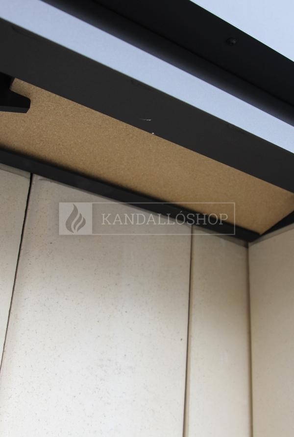 Romotop Heat R/L 2g S 60.44.33.13 minőségi acél, légfűtéses, sarki kandallóbetét kandalloshop