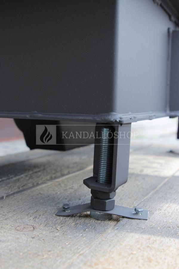 Romotop Heat R/L 2g S 60.44.33.13 minőségi acél, légfűtéses, sarki kandallóbetét kandalloshop