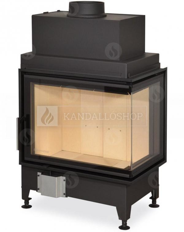 Romotop Heat R/L 2g S 65.51.40.01 minőségi acél, légfűtéses, sarki kandallóbetét kandalloshop