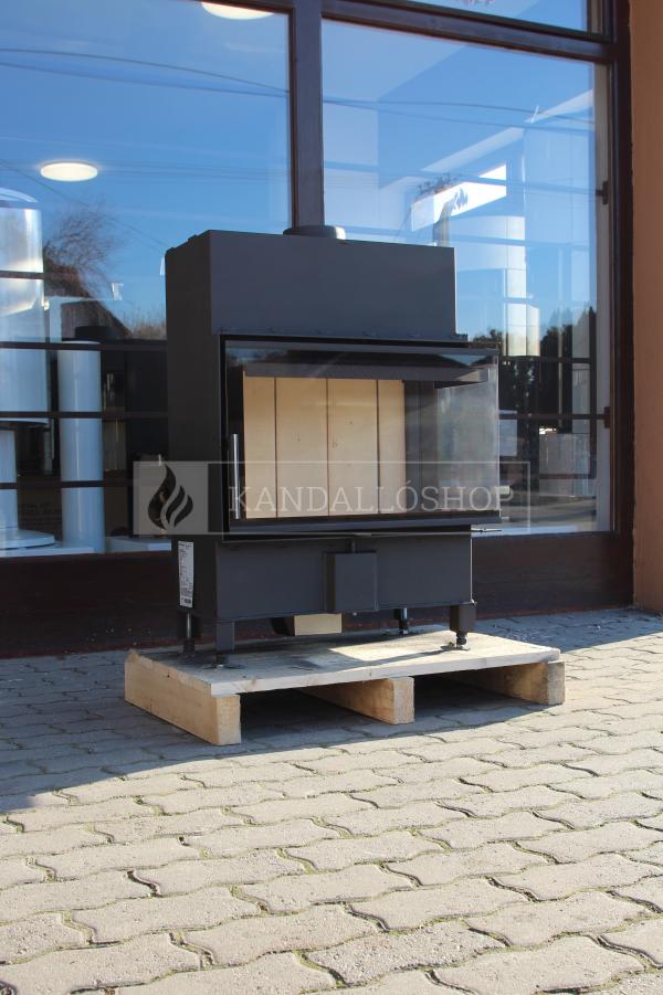 Romotop Heat R/L 2g S 70.44.33.23 minőségi acél, légfűtéses, sarki kandallóbetét kandalloshop