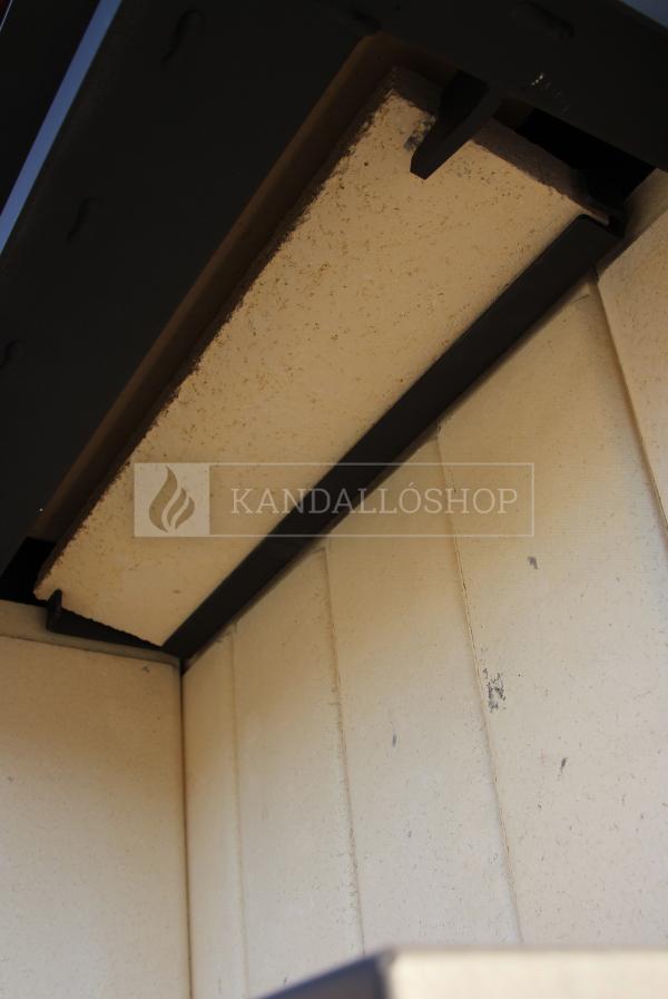 Romotop Heat R/L 2g S 70.44.33.23 minőségi acél, légfűtéses, sarki kandallóbetét kandalloshop