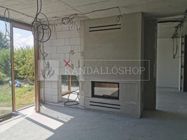 Romotop Heat 2g L 88.50.01 minőségi acél, légfűtéses, egyenes kandallóbetét liftes ajtóval kandalloshop