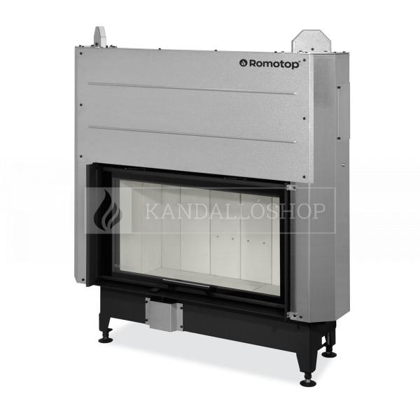 Romotop Heat 2g L 88.50.01 minőségi acél, légfűtéses, egyenes kandallóbetét liftes ajtóval kandalloshop