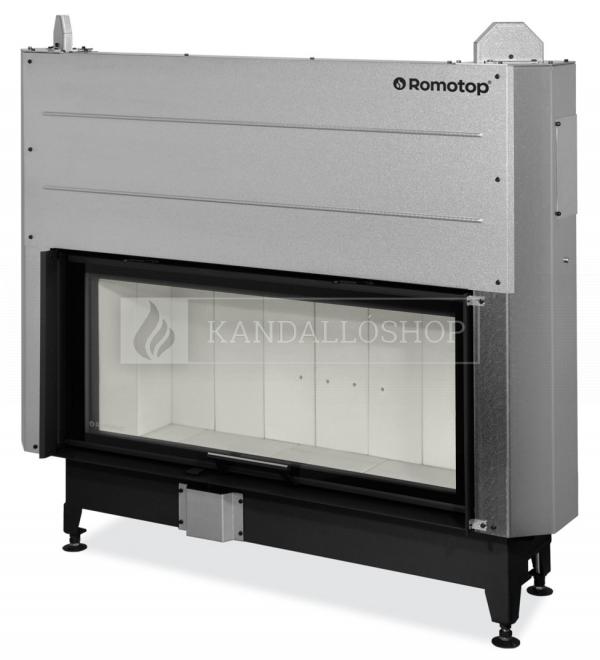 Romotop Heat 3g L 110.50.01 minőségi acél, légfűtéses, egyenes kandallóbetét liftes ajtóval kandalloshop