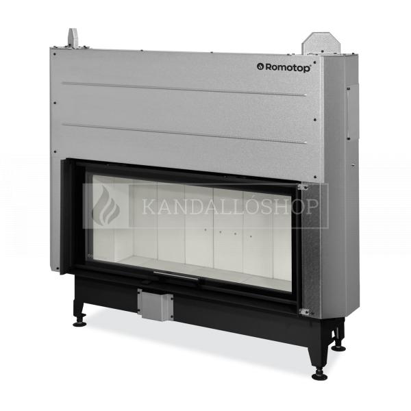 Romotop Heat 3g L 110.50.01 minőségi acél, légfűtéses, egyenes kandallóbetét liftes ajtóval kandalloshop