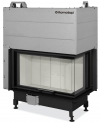 Romotop Heat R/L 3g L 81.51.40.24 minőségi acél, légfűtéses, sarki kandallóbetét liftes ajtóval kandalloshop