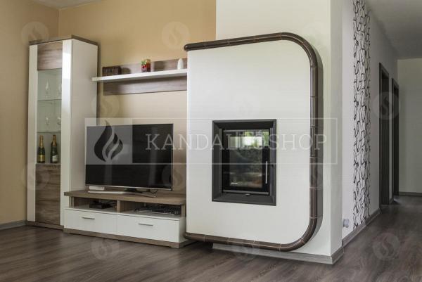 Romotop Dynamic 2g 35.46.01 kandallóbetét egyenes dupla üveggel kandalloshop