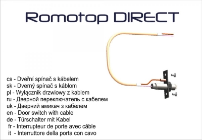 Ajtó nyitás érzékelő Romotop kandallóshop