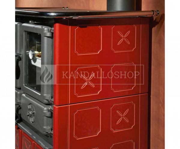 La Nordica Rosetta Maiolica öntvény sparhelt kerámia burkolattal kandalloshop