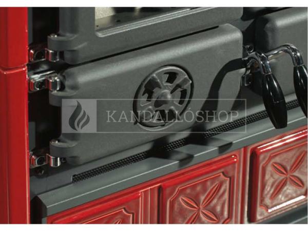 La Nordica Rosetta Maiolica öntvény sparhelt kerámia burkolattal kandalloshop