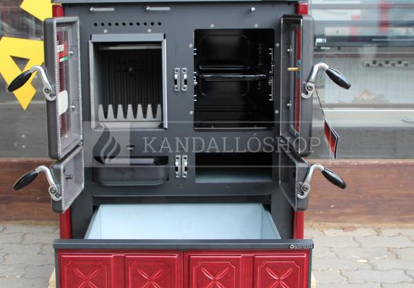 La Nordica Rosetta Maiolica öntvény sparhelt kerámia burkolattal kandalloshop