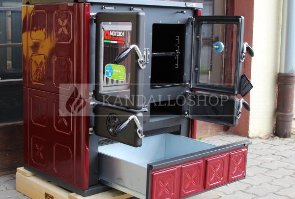 La Nordica Rosetta Maiolica öntvény sparhelt kerámia burkolattal kandalloshop