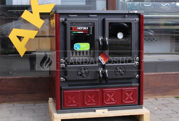 La Nordica Rosetta Maiolica öntvény sparhelt kerámia burkolattal kandalloshop