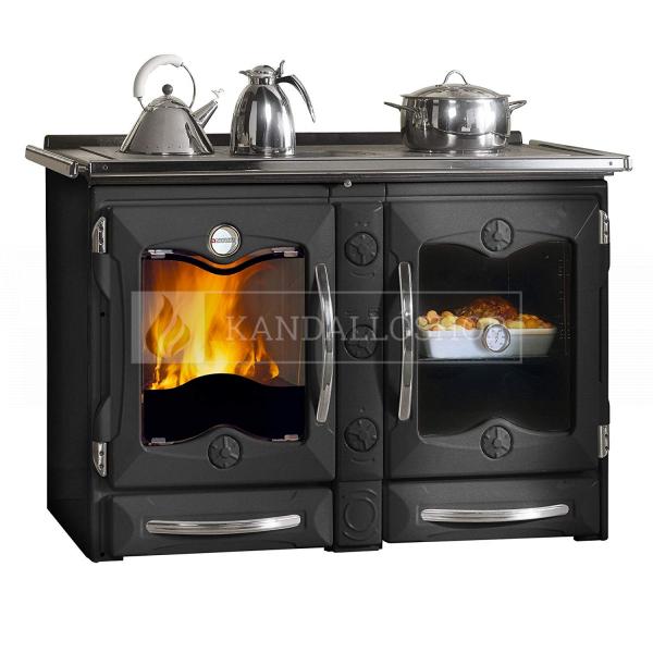 La Nordica America öntvény sparhelt zománcozott lemezzel borítva kandalloshop